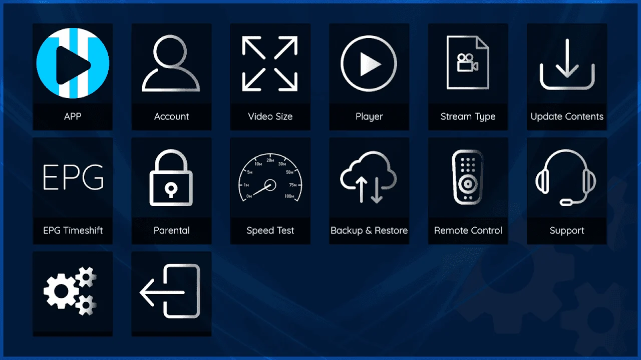 xciptv app settings